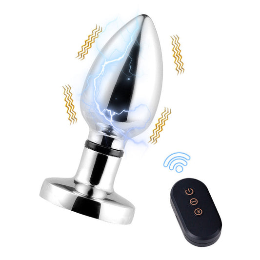 Remote Control Butt Plug  Electric Shock & Vibration Chastitycage.cc