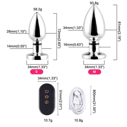 Remote Control Butt Plug  Electric Shock & Vibration Chastitycage.cc