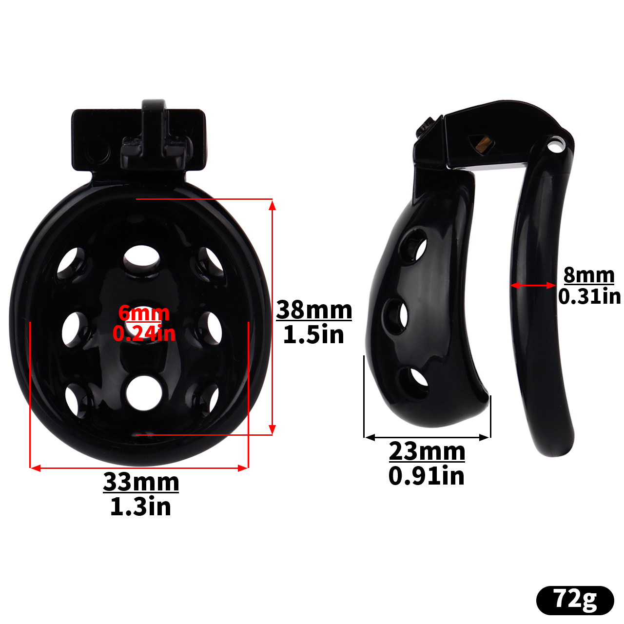 Resin Breathable Male Chastity Cage Chastitycage.cc