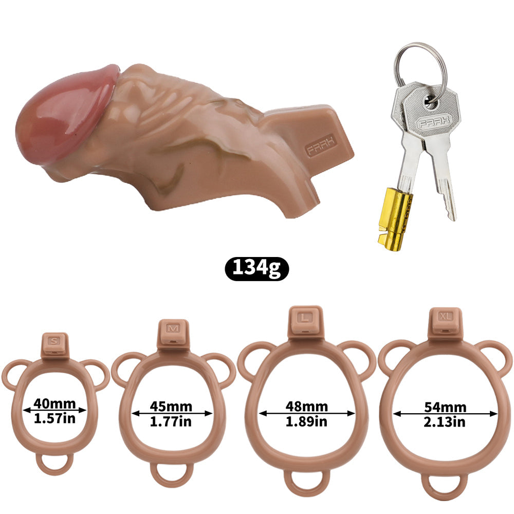 ABS Resin Simulation Penis Chastity Lock Chastitycage.cc
