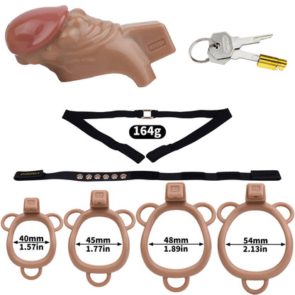 ABS Resin Simulation Penis Chastity Lock Chastitycage.cc