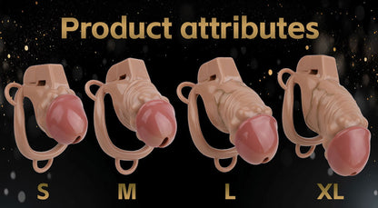 ABS Resin Simulation Penis Chastity Lock Chastitycage.cc