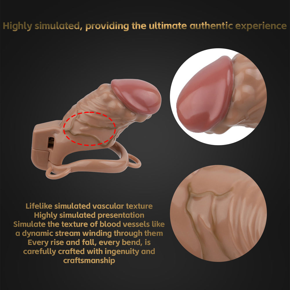 ABS Resin Simulation Penis Chastity Lock Chastitycage.cc