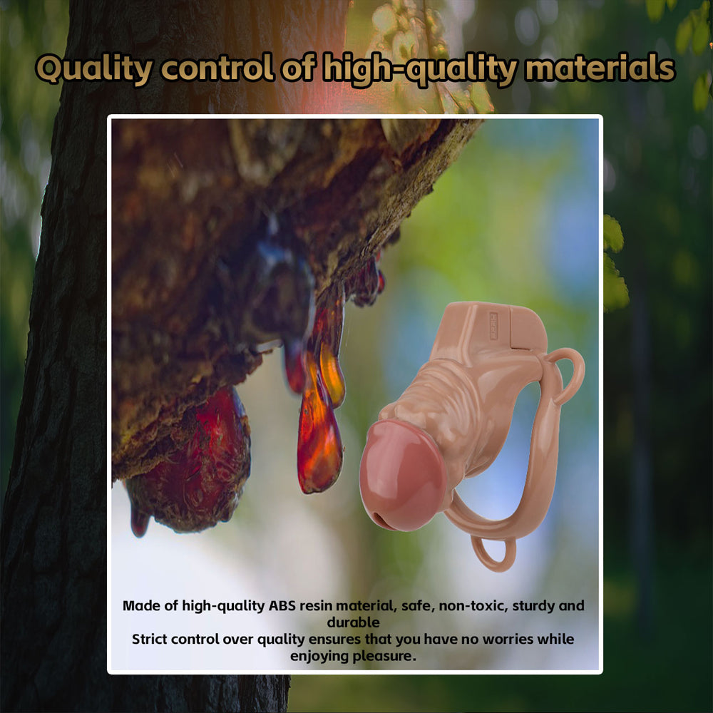 ABS Resin Simulation Penis Chastity Lock Chastitycage.cc