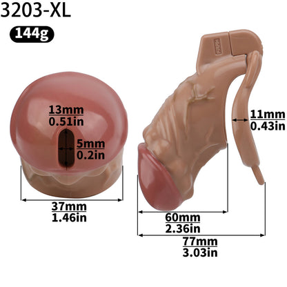 ABS Resin Simulation Penis Chastity Lock Chastitycage.cc
