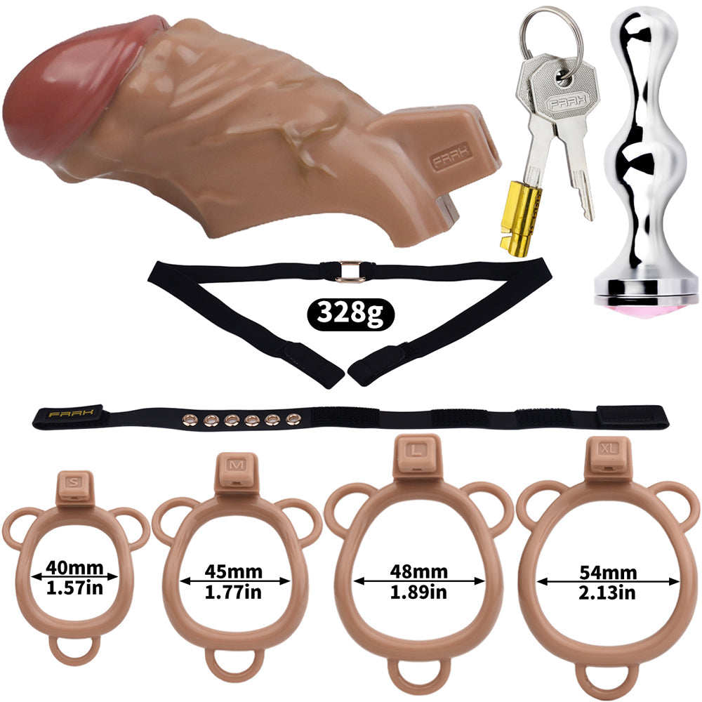 ABS Resin Simulation Penis Chastity Lock Chastitycage.cc