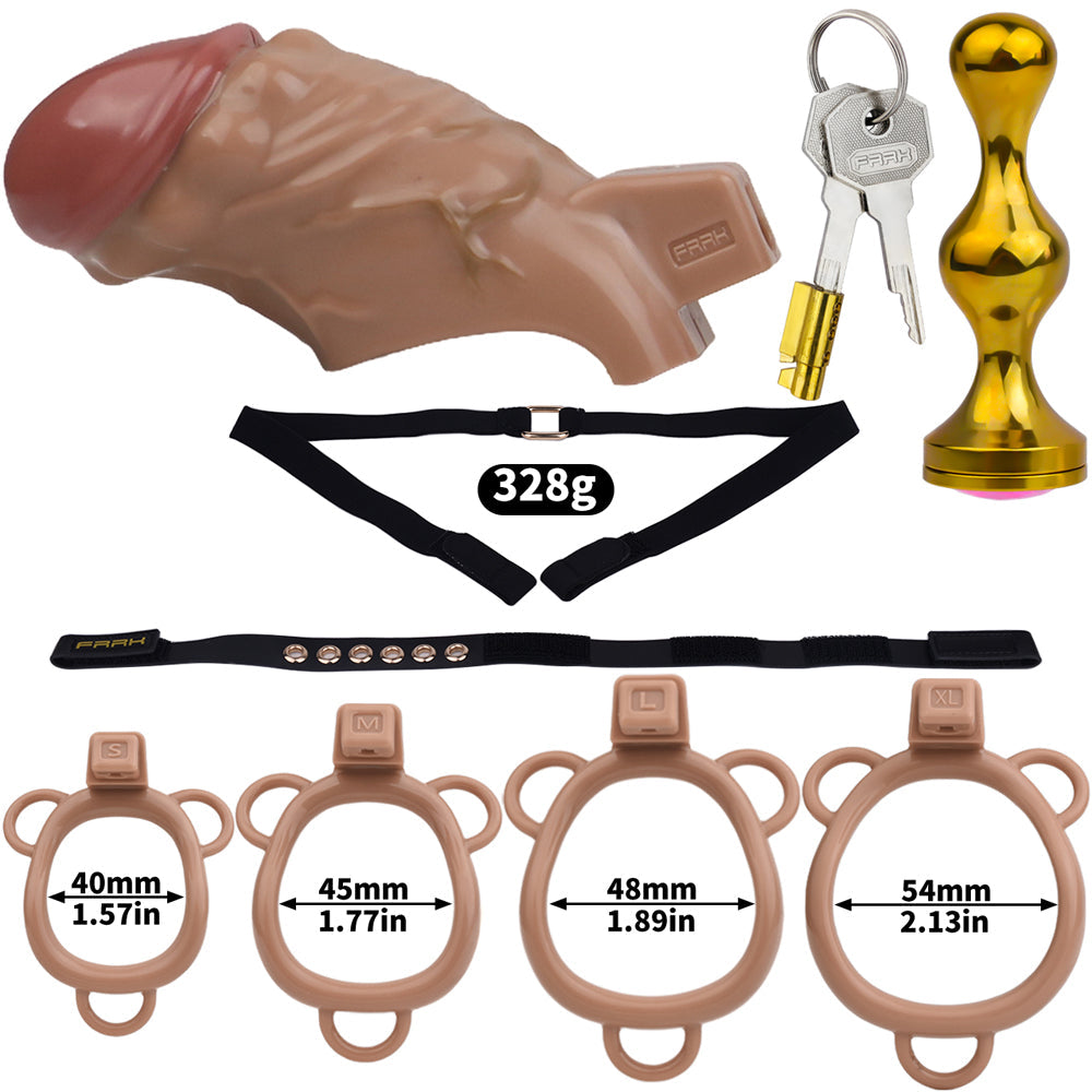 ABS Resin Simulation Penis Chastity Lock Chastitycage.cc