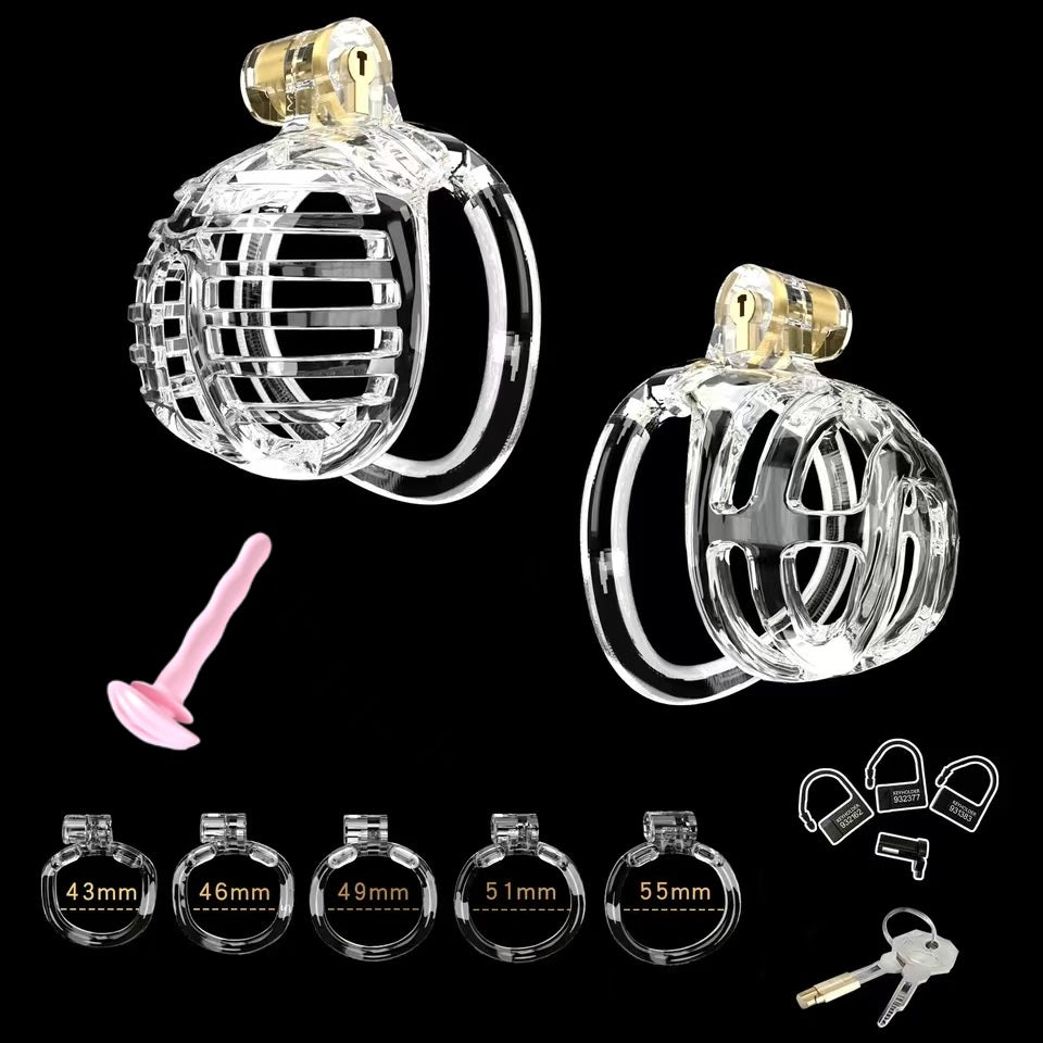 Small Chastity Cage 5 with Catheter Colors to choose Chastitycage.cc