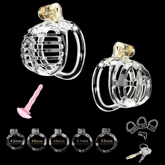 Small Chastity Cage 5 with Catheter Colors to choose Chastitycage.cc