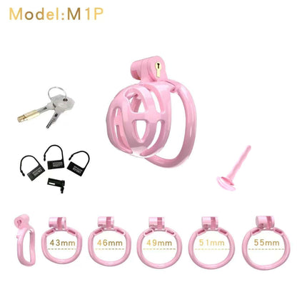 Small Chastity Cage 5 with Catheter Colors to choose Chastitycage.cc