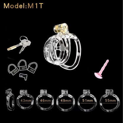Small Chastity Cage 5 with Catheter Colors to choose Chastitycage.cc