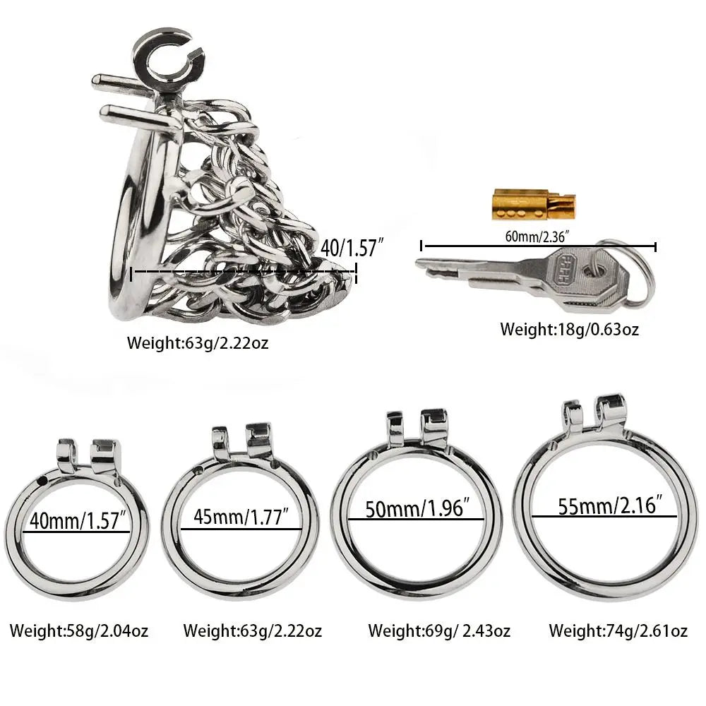 BDSM Metal Chastity Cage 03 ChastityCageInt