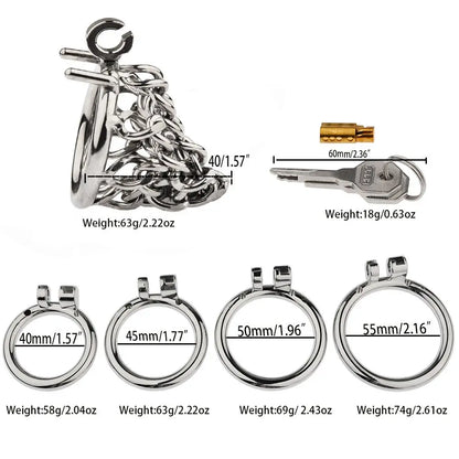 BDSM Metal Chastity Cage 03 ChastityCageInt