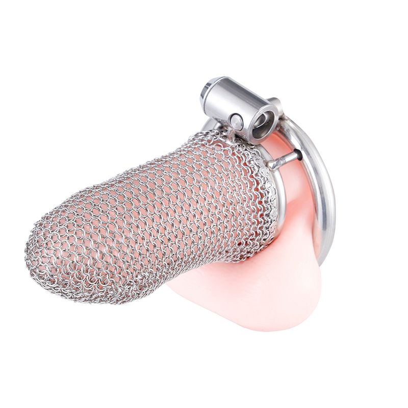BDSM Metal Mesh Chastity Cage