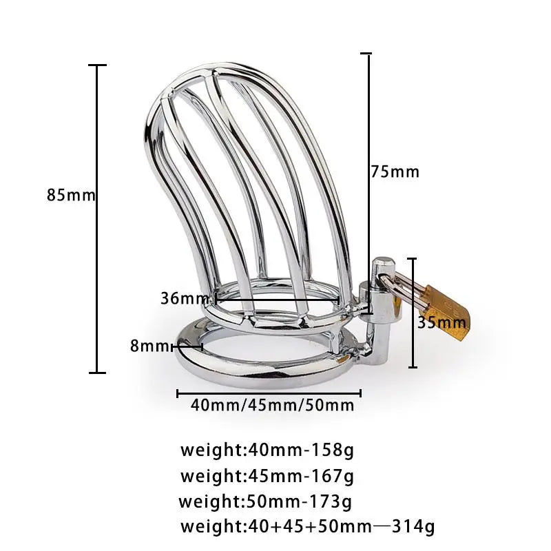 BDSM Metal Chastity Cage 04 ChastityCageInt