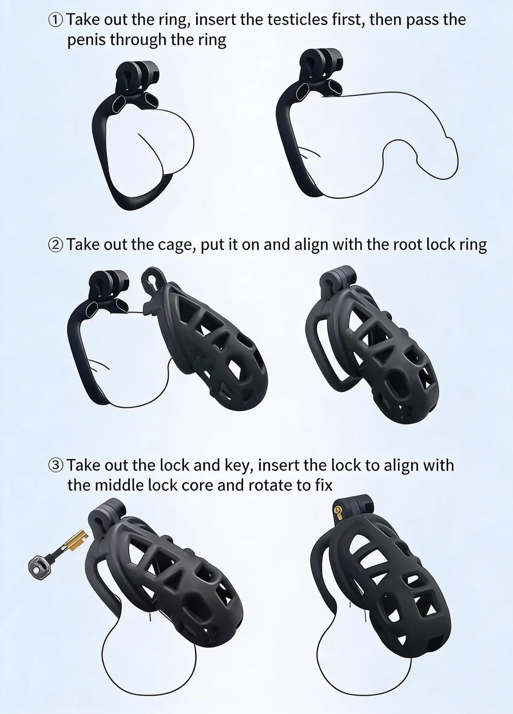 BDSM  Cobra Chastity Cage ChastityCageInt