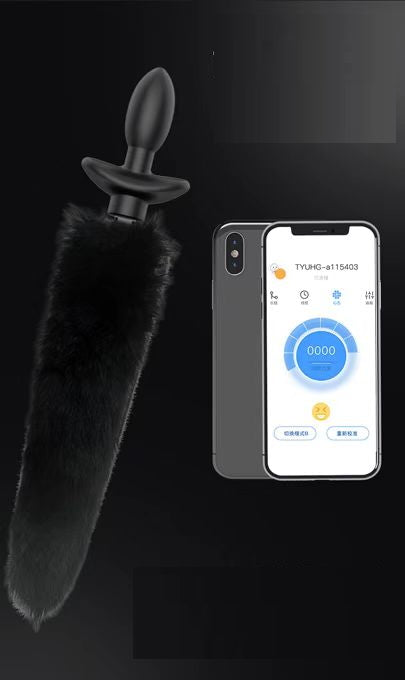 Shake Tail Shock Butt Plug App Controlled Remotely Chastitycage.cc
