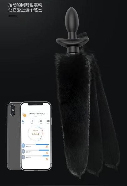 Shake Tail Shock Butt Plug App Controlled Remotely Chastitycage.cc