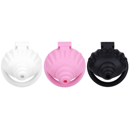 Shell Shaped Sissy Chastity Cage Chastitycage.cc