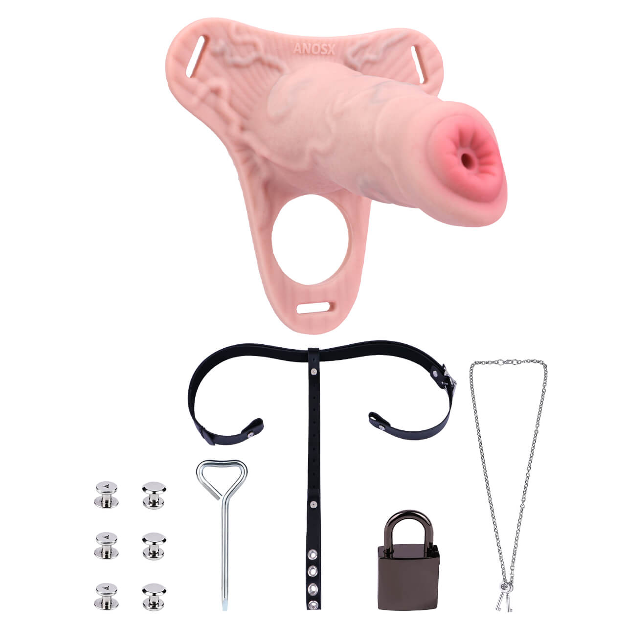 Silicone Party Wearable Chastity Device Chastitycage.cc
