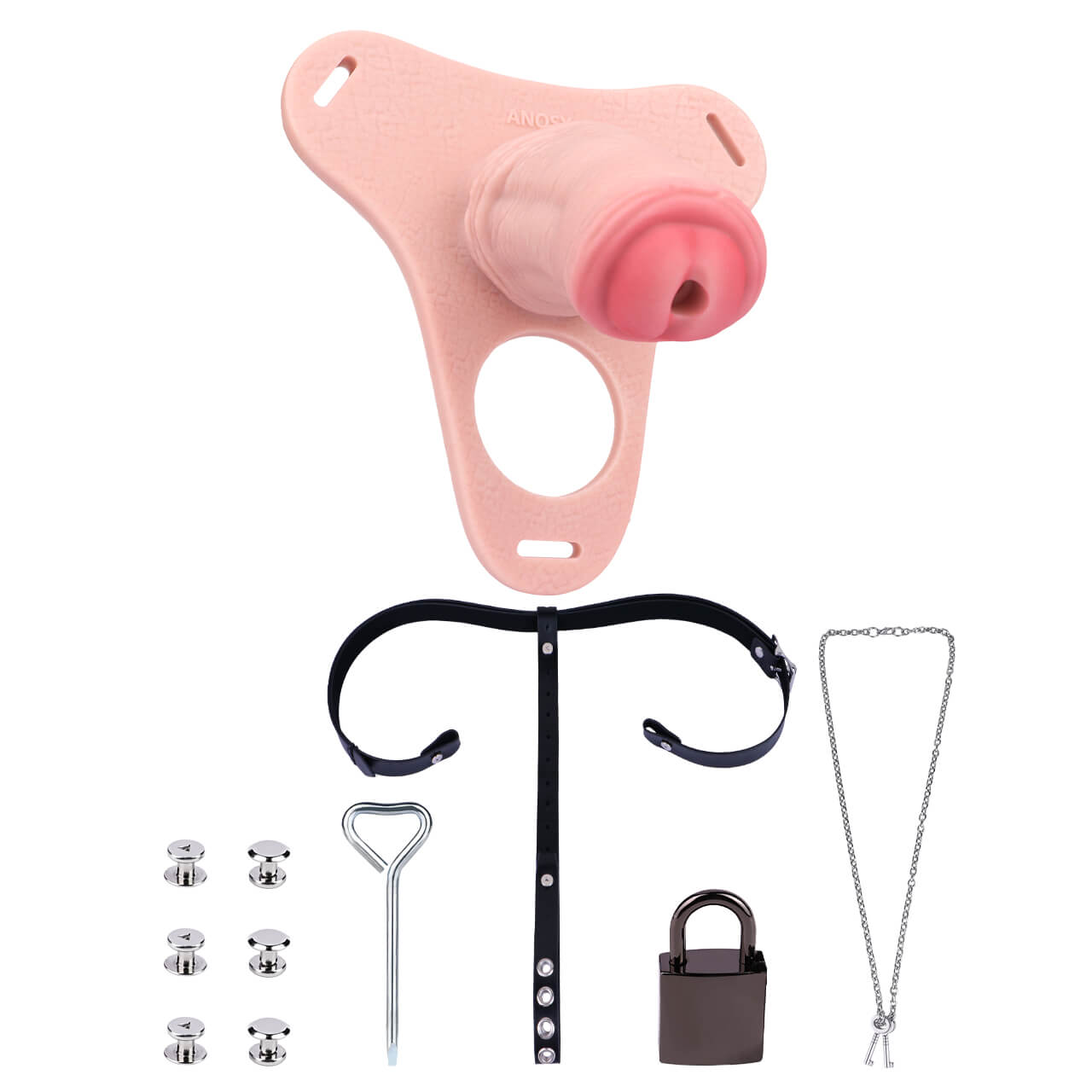 Silicone Party Wearable Chastity Device Chastitycage.cc
