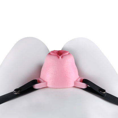 Sissy Silicone Chastity Cage with Belt Chastitycage.cc