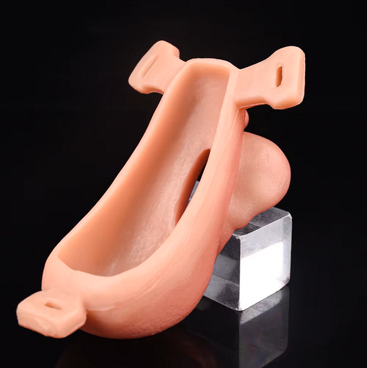 Silicone Sissy Chastity Cage with Belt Chastitycage.cc