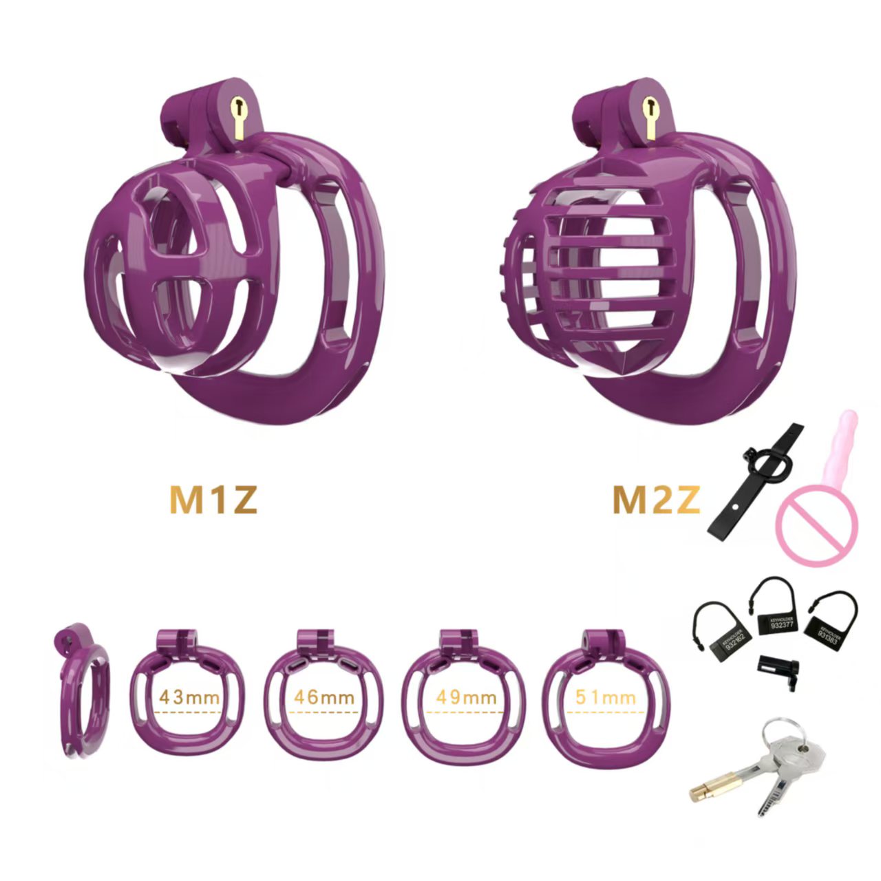 Small Chastity Cage 5 with Catheter Colors to choose Chastitycage.cc