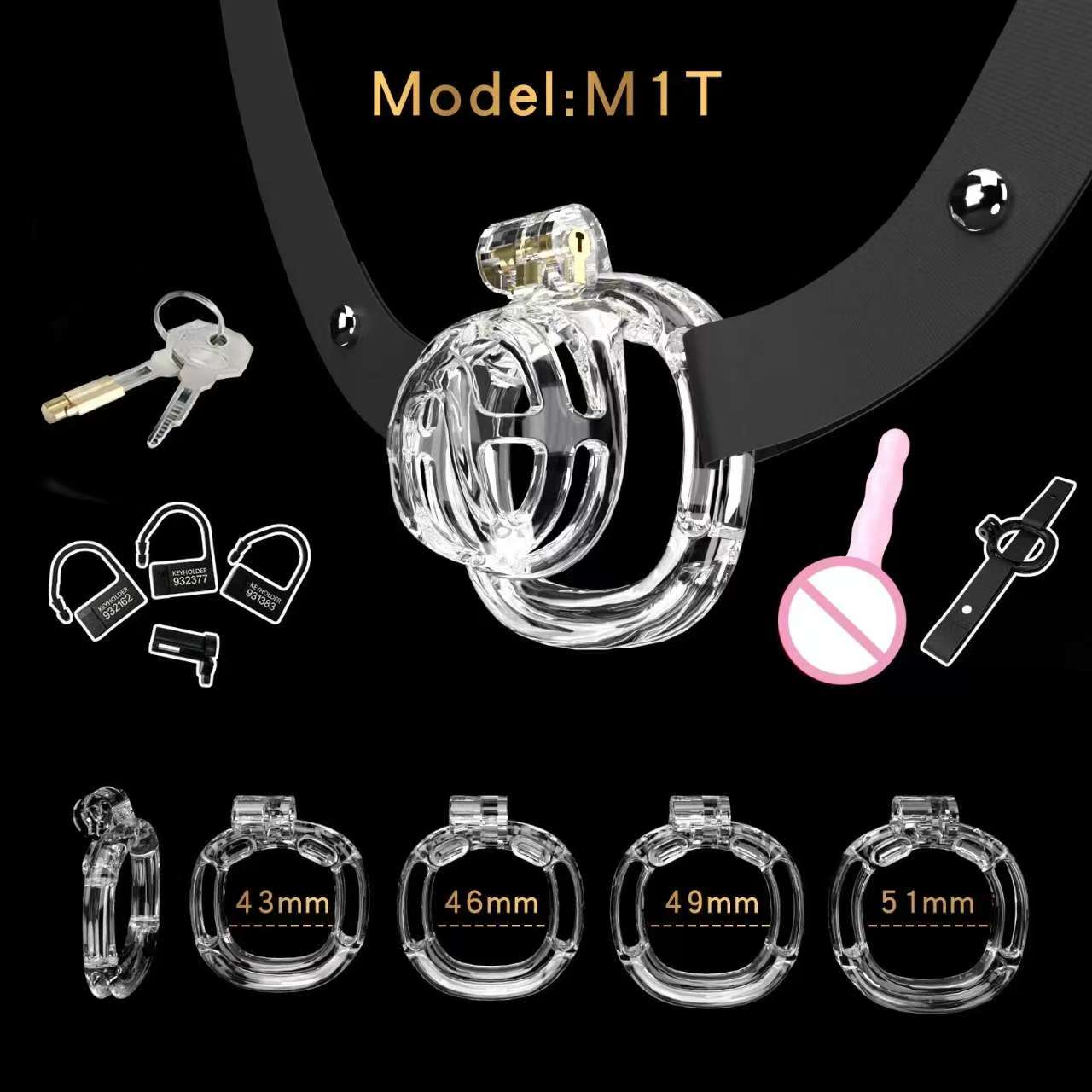 Small Chastity Cage 5 with Catheter Colors to choose Chastitycage.cc