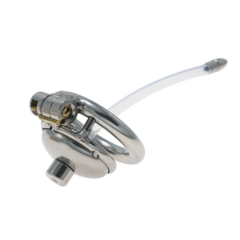 Small Chastity Cage With Catheter