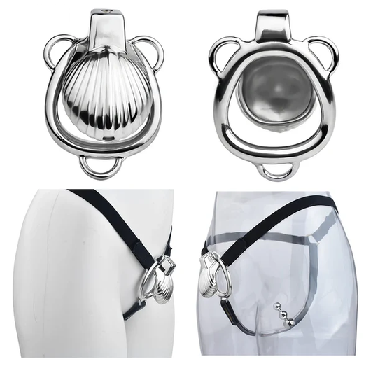 Small Sissy Shell Design Chastity Cage Chastitycage.cc
