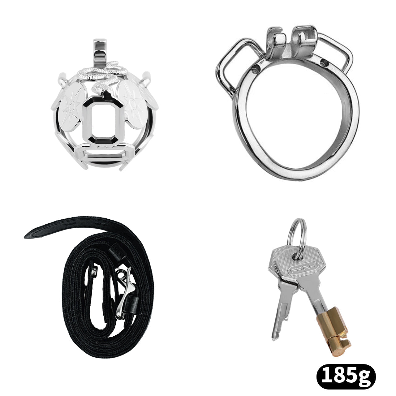 Snake Premium Metal Chastity Cage Chastitycage.cc