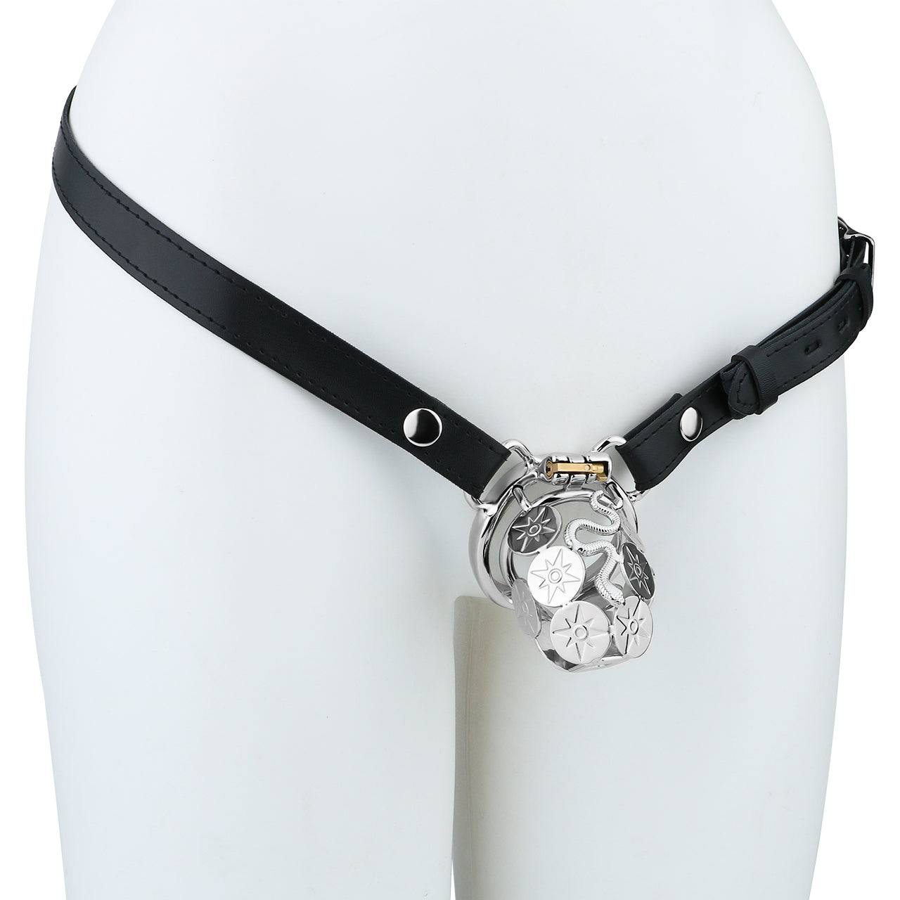 Snake Premium Metal Chastity Cage Chastitycage.cc