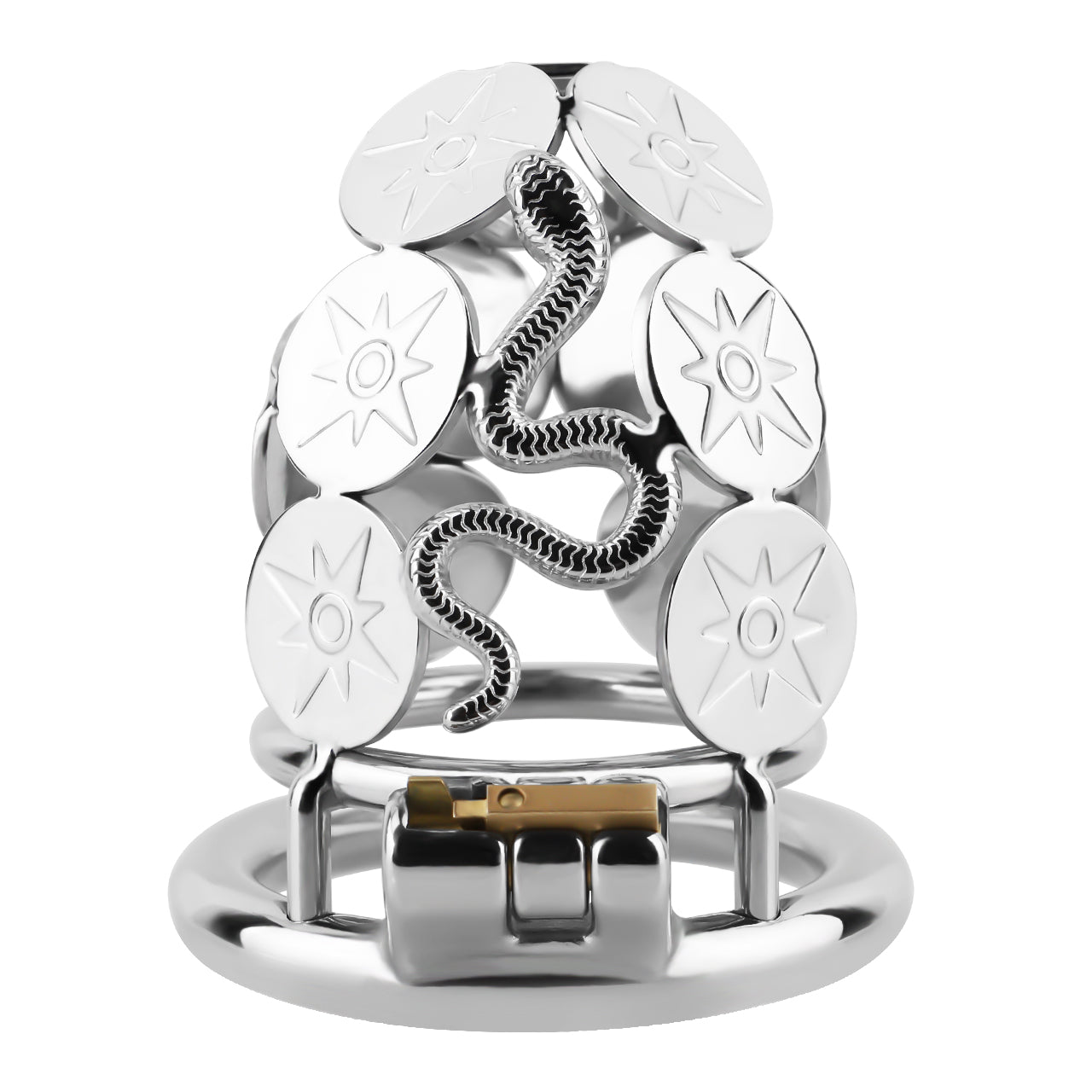 Snake Premium Metal Chastity Cage Chastitycage.cc