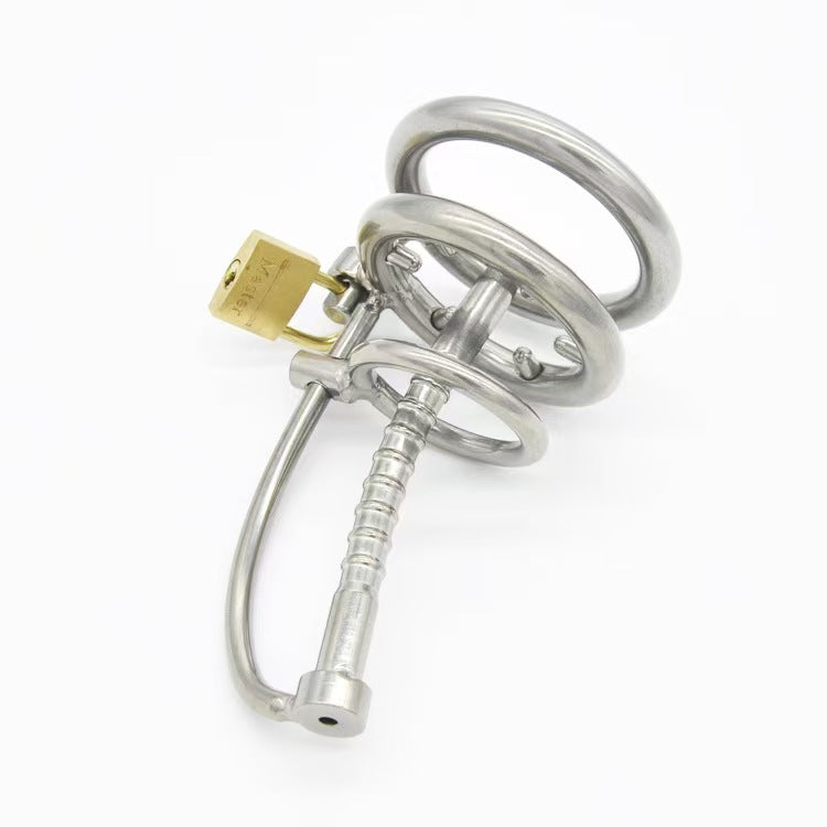 Stainless Steel Catheter Urethral Sounding Cock Cage Chastitycage.cc