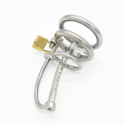 Stainless Steel Catheter Urethral Sounding Cock Cage Chastitycage.cc