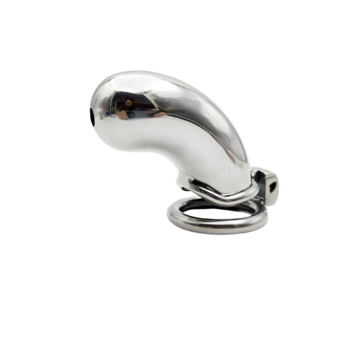 Stainless Steel Long Cylindrical Chastity Device Chastitycage.cc