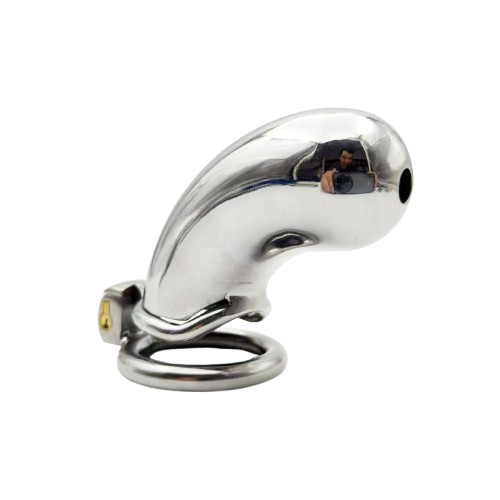 Stainless Steel Long Cylindrical Chastity Device Chastitycage.cc