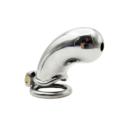 Stainless Steel Long Cylindrical Chastity Device Chastitycage.cc