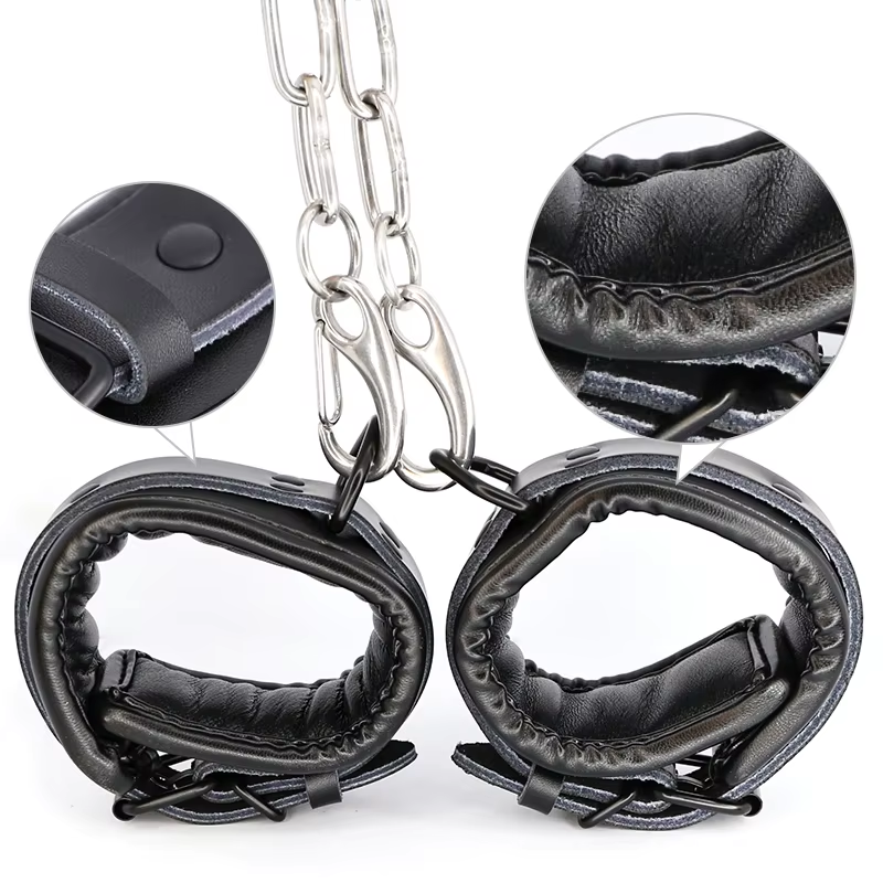 Stainless Steels Humbler with Detachable Ankle Cuffs Chastitycage.cc