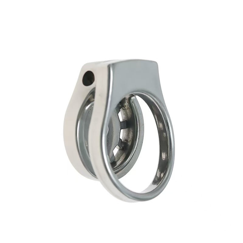 Stainless Thickened Gear Flat Chastity Cage