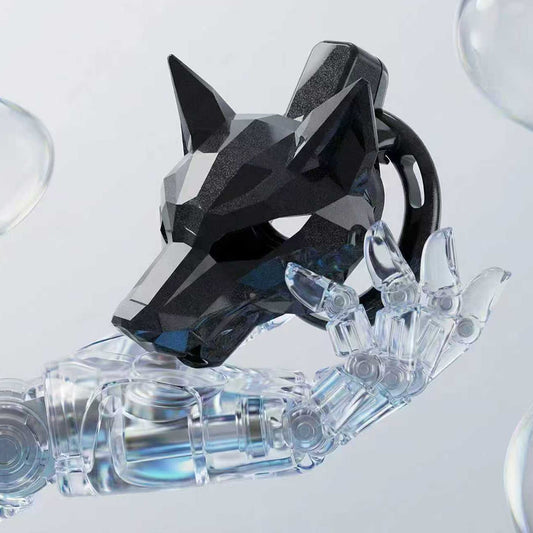 Starlight Black Wolf Chastity Cage Chastitycage.cc