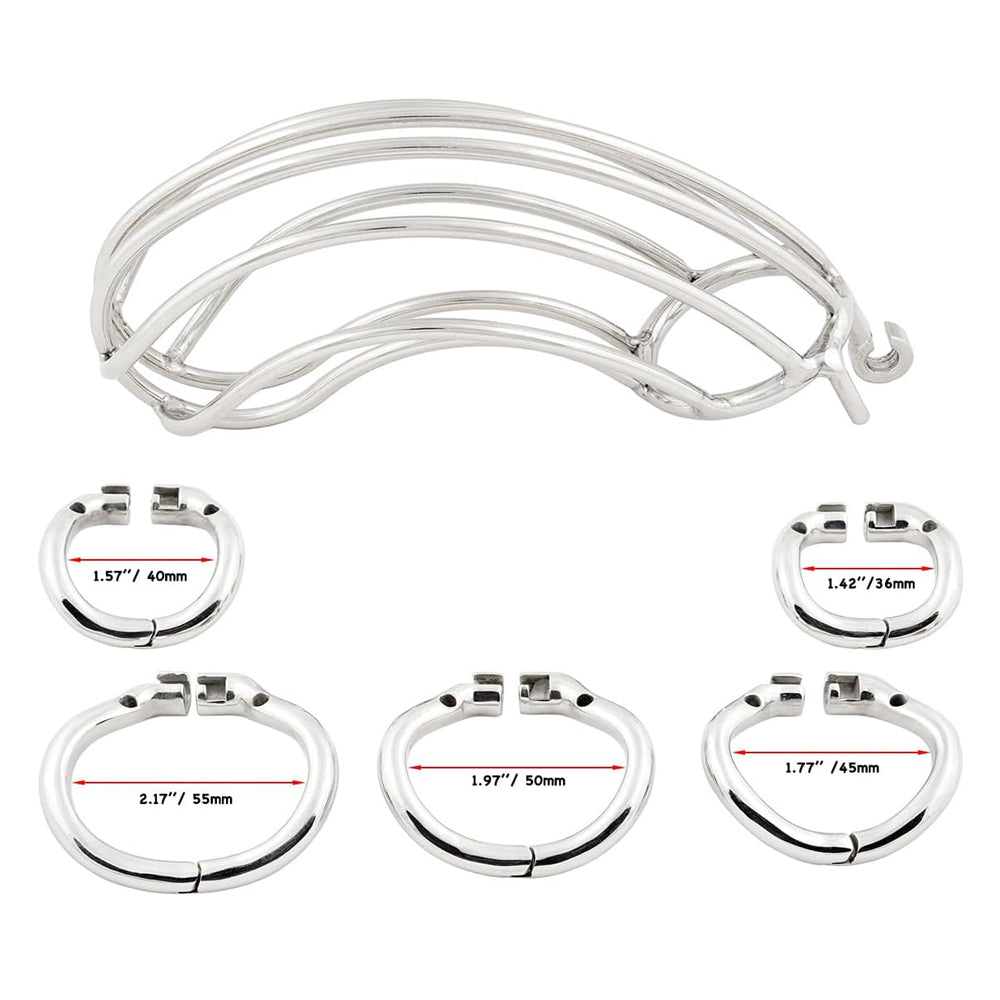 Steel Big Chastity Cage Chastitycage.cc