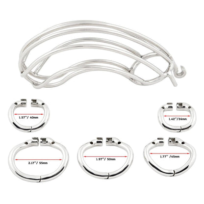 Steel Big Chastity Cage Chastitycage.cc