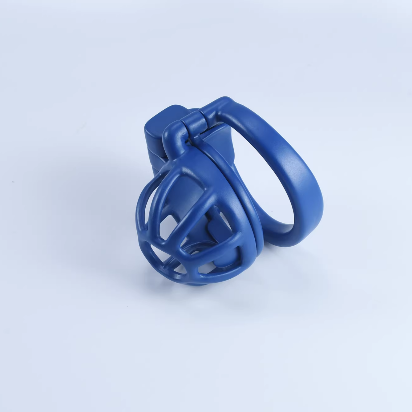 Steel Blue Custom Cock Cage Chastitycage.cc