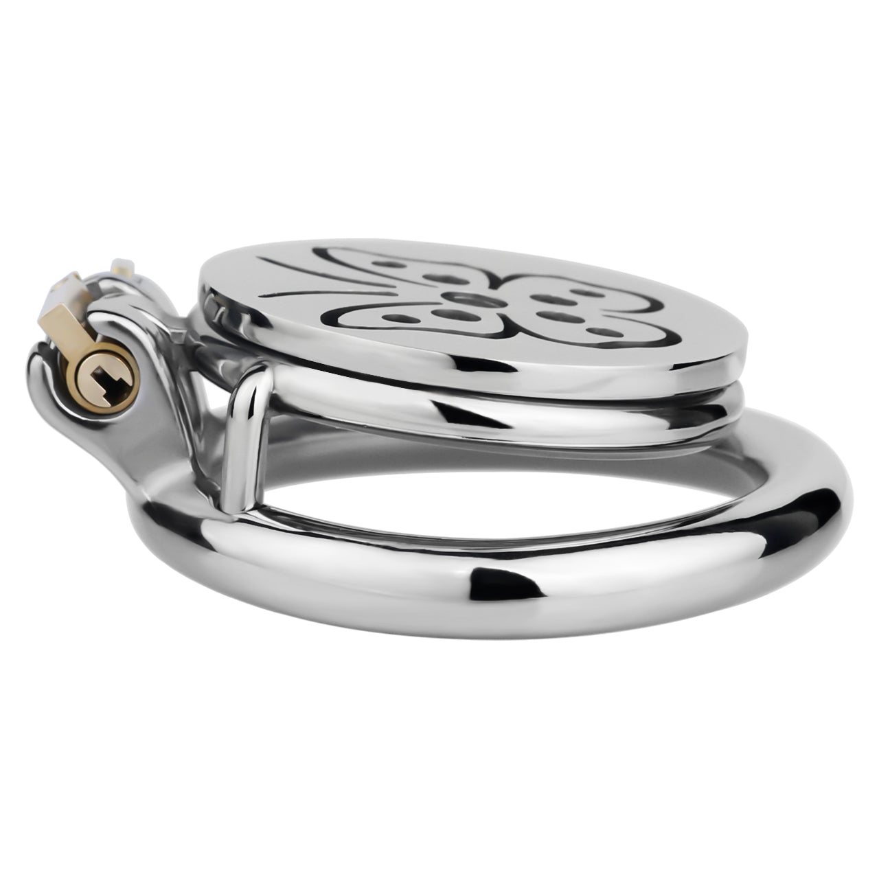 Steel Butterfly Flat Chastity Lock Chastitycage.cc
