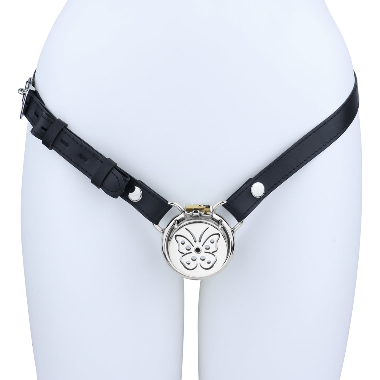 Steel Butterfly Flat Chastity Lock Chastitycage.cc