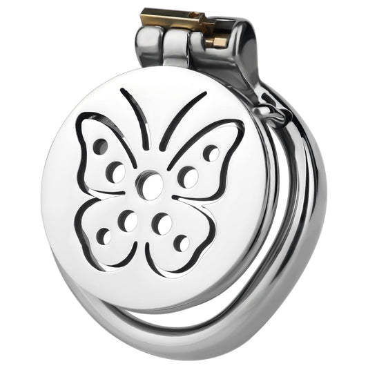 Steel Butterfly Flat Chastity Lock Chastitycage.cc