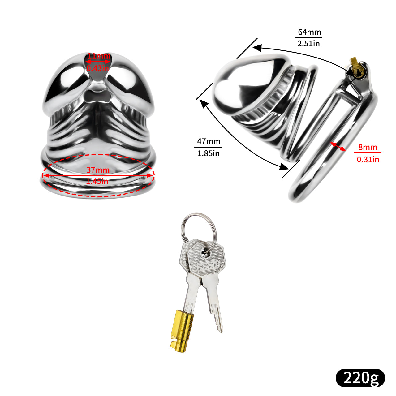 Steel Chastity Cage Chastitycage.cc