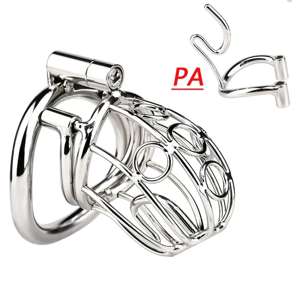 Steel Chastity Device with PA Chastitycage.cc